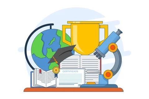 Education concept, object symbolizing knowledge. Stock Illustration