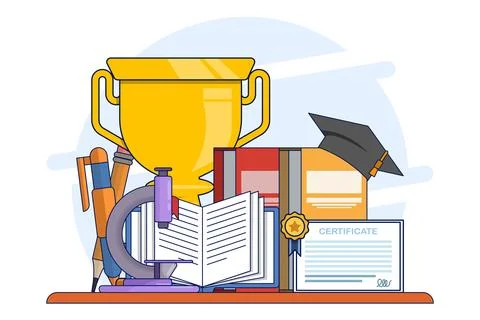 Education concept, object symbolizing knowledge. Stock Illustration