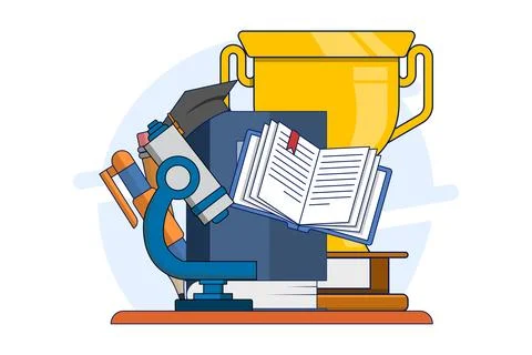 Education concept, object symbolizing knowledge. Stock Illustration