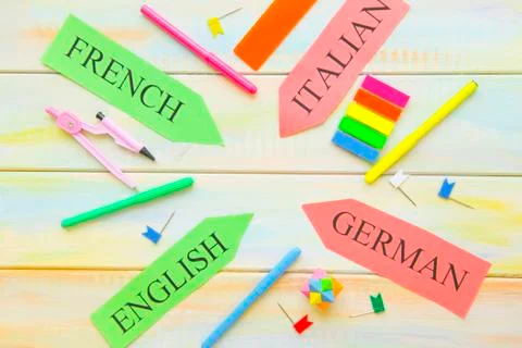 Education concept with pointers Foto stock