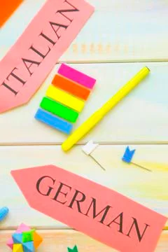 Education concept with pointers Stock Photos