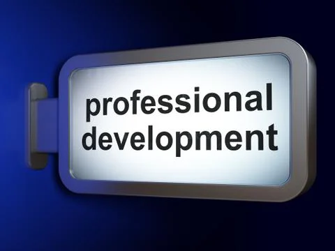Education concept: Professional Development on billboard background Stock Illustration