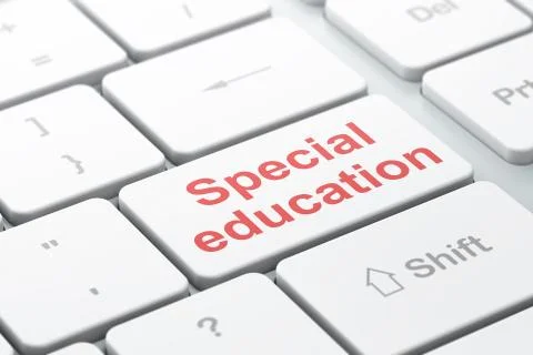 Education concept: Special Education on computer keyboard background Illustrazione stock