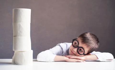 Education concept - student with computer studying at school Stock Photos
