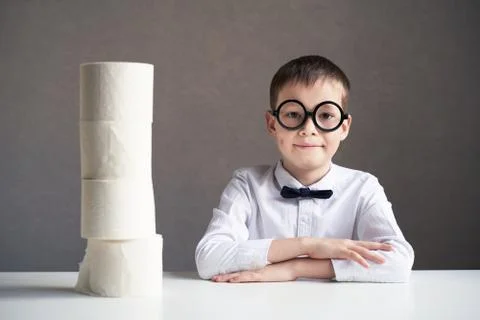 Education concept - student with computer studying at school Stock Photos