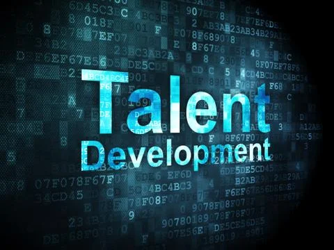 Education concept: Talent Development on digital background イラスト素材