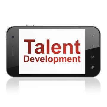 Education concept: Talent Development on smartphone Stock Illustration