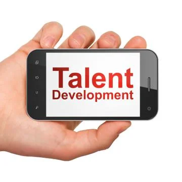 Education concept: Talent Development on smartphone Stock Illustration