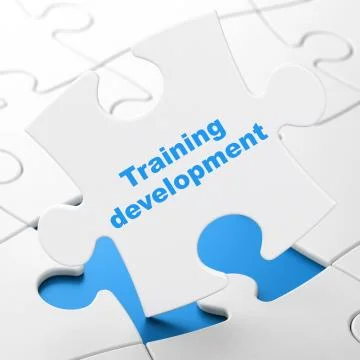 Education concept: Training Development on puzzle background Stockillustratie