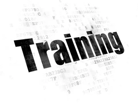 Education concept: Training on Digital background Stock Illustration