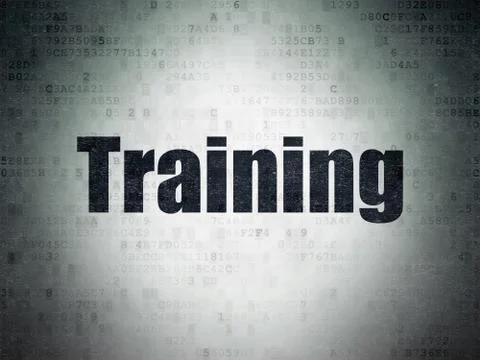 Education concept: Training on Digital Data Paper background 스톡 일러스트