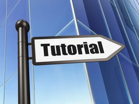 Education concept: Tutorial on Building background Ilustración de archivo
