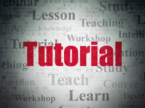 Education concept: Tutorial on Digital Paper background イラスト素材