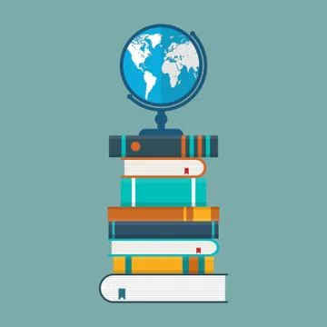 Education concept vector illustration in flat design. Stock Illustration