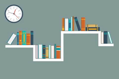 Education concept vector illustration in flat design. Stock Illustration