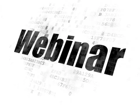 Education concept: Webinar on Digital background Stock Illustration