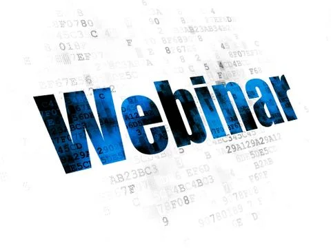 Education concept: Webinar on Digital background Stock Illustration