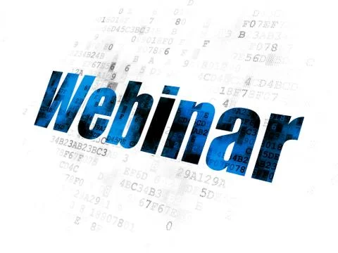 Education concept: Webinar on Digital background 스톡 일러스트