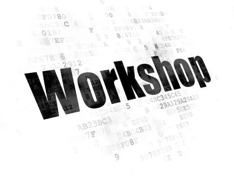 Education concept: Workshop on Digital background Illustrazione stock