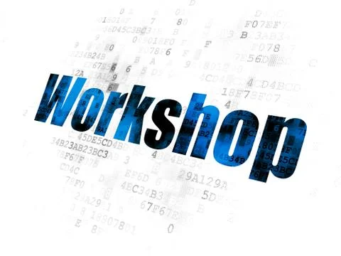 Education concept: Workshop on Digital background イラスト素材