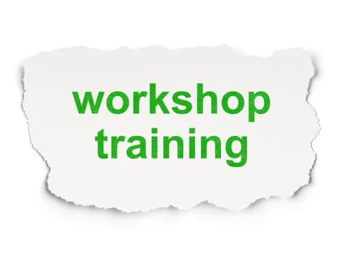 Education concept: Workshop Training Illustrazione stock