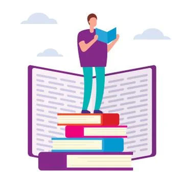 Education courses vector concept Stock Illustration