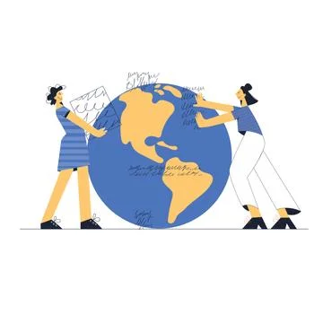 Education creative writing content management  news concep flat vector illust Stock Illustration