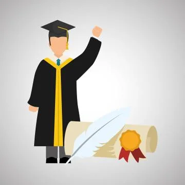 Education design. learning icon. isolated illustration , vector Illustrazione stock