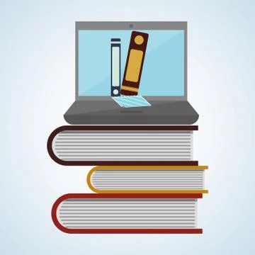 Education design. learning icon. isolated illustration , vector Illustrazione stock