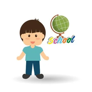 Education design. school icon. isolated illustration , vector 스톡 일러스트