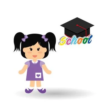 Education design. school icon. isolated illustration , vector Stock Illustration