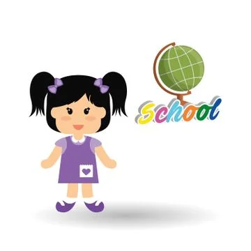 Education design. school icon. isolated illustration , vector Stock Illustration