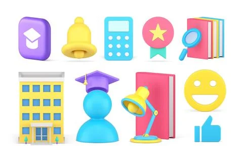 Education e learning success good rating graduation mathematic lesson ring .. イラスト素材