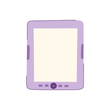 Education e-reader cartoon vector illustration Stock Illustration