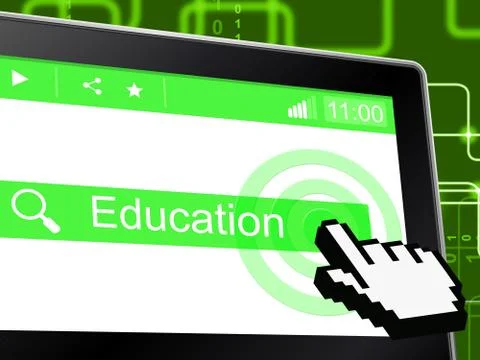 Education educate meaning school study and university Stock Illustration