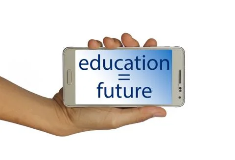 Education equals future concept Stock Photos