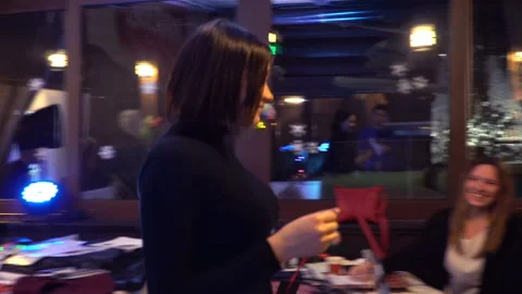 Education event - presenting something to group of kids at educational event Stock Footage 107874426