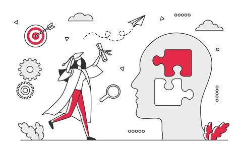 Education expertise and learning ability Stock Illustration