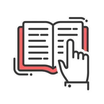 Education flat design single isolated icon Stock Illustration