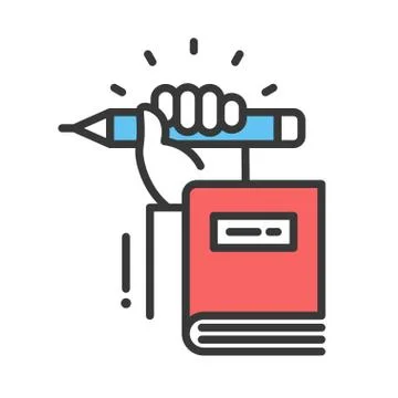 Education flat design single isolated icon Stock Illustration