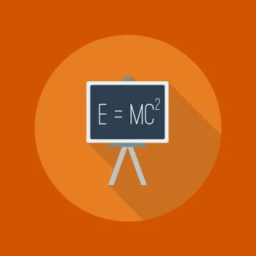 Education Flat Icon. Blackboard Stock Illustration
