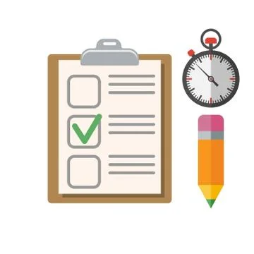Education Flat Icon Set Stock Illustration