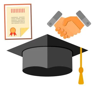 Education Flat Icon Set Stock Illustration