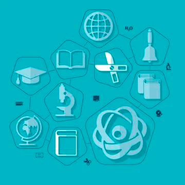 Education flat infographic Stock Illustration