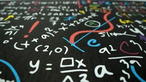Education formula.School. Math Physics equation concept, Mathematics calculation Stock Footage 241092991