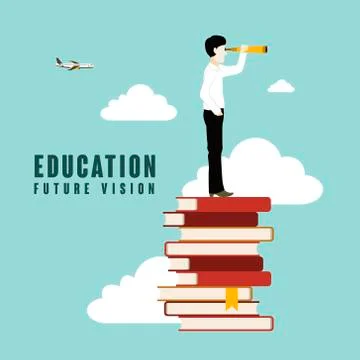 Education future vision Stock Illustration