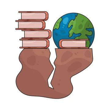 Education gap illustration 스톡 일러스트