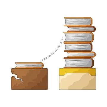 Education gap illustration 스톡 일러스트