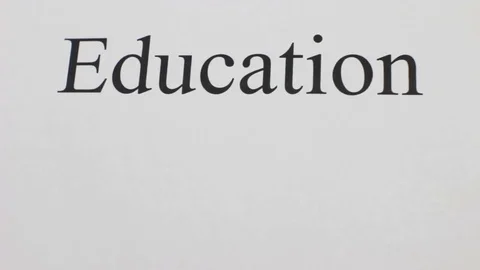 Education is the Goal Concept Stock Footage 81857984