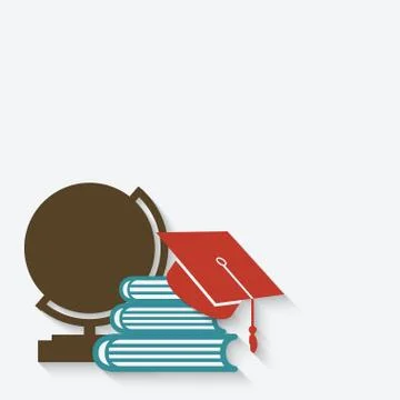 Education graduation background Stock Illustration